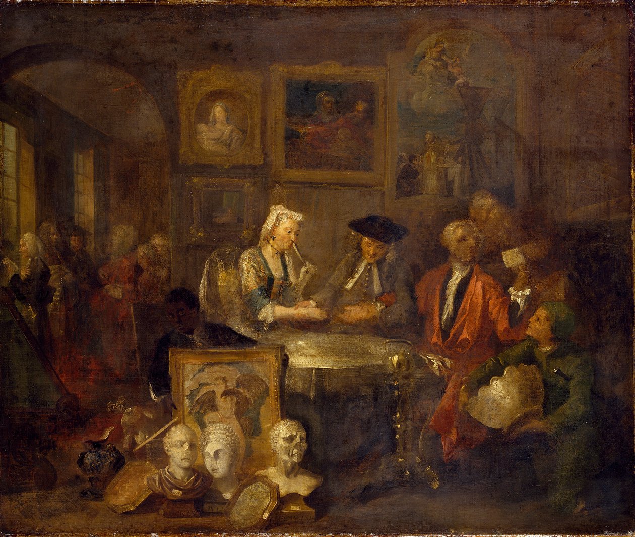 Il contratto di matrimonio da William Hogarth
