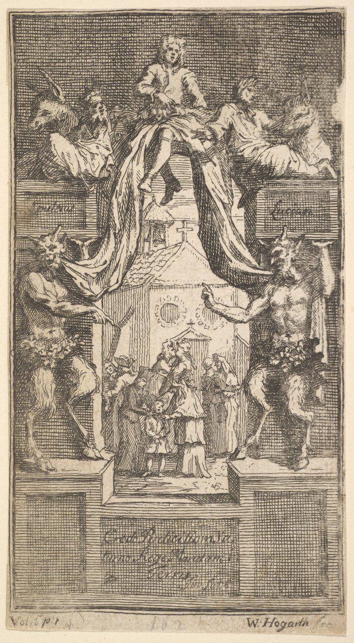 La Nuova Metamorfosi: Frontespizio, Vol.1, 1724 da William Hogarth