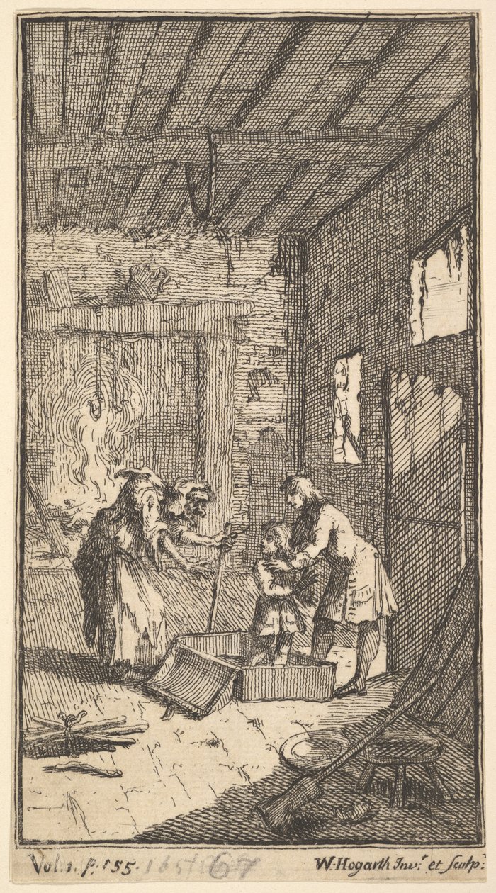 La Nuova Metamorfosi, Tavola 4: Invidiosa Libera Fantasio da William Hogarth