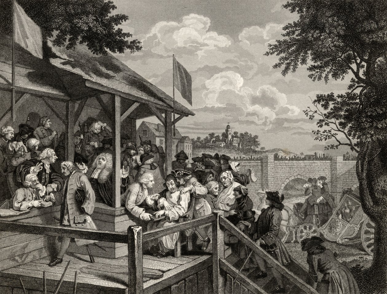 Il voto, inciso da George Presbury da William Hogarth