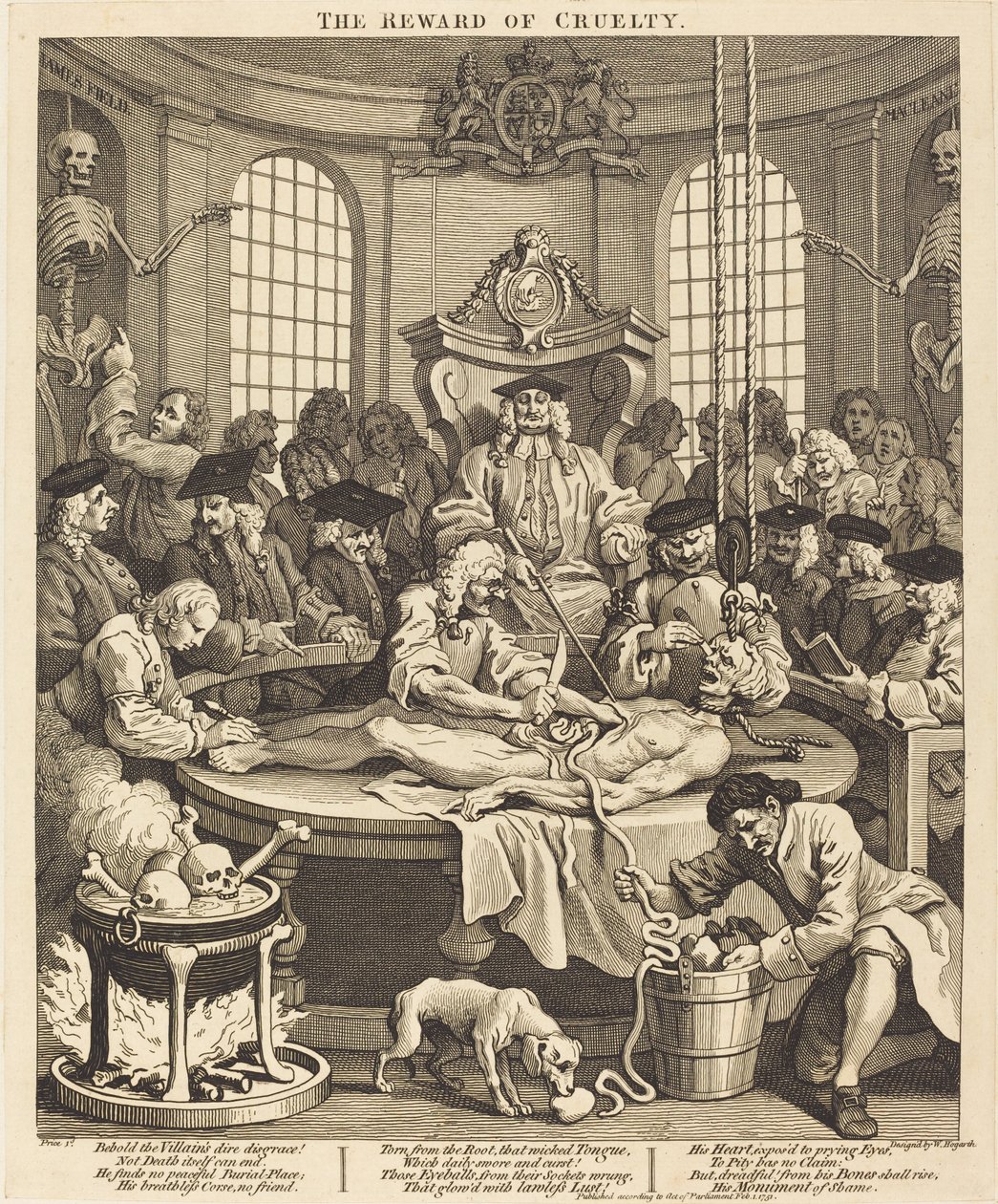 La ricompensa della crudeltà da William Hogarth