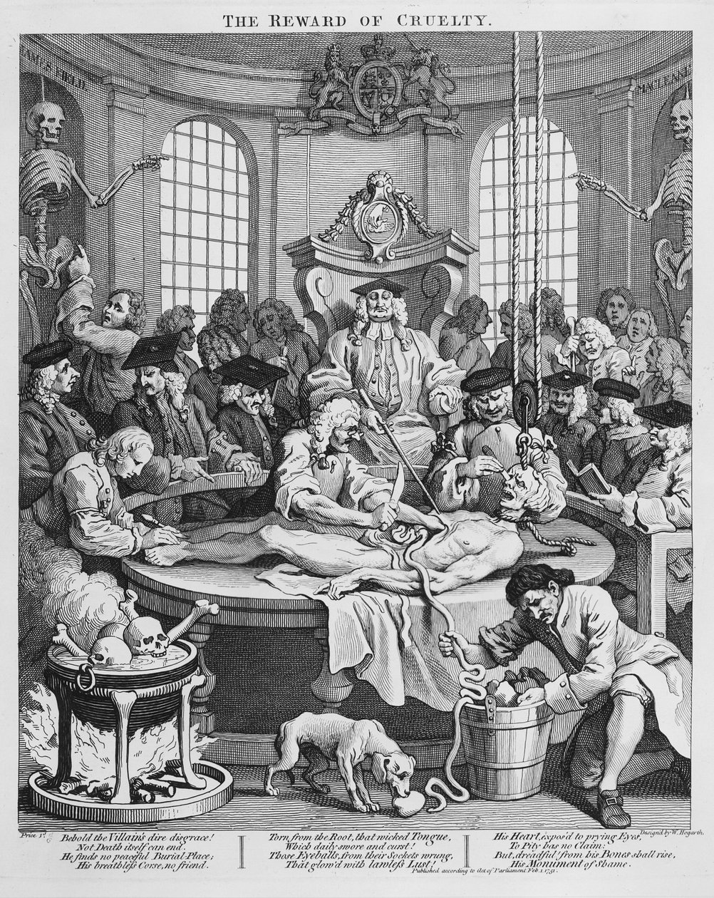 La ricompensa della crudeltà da William Hogarth