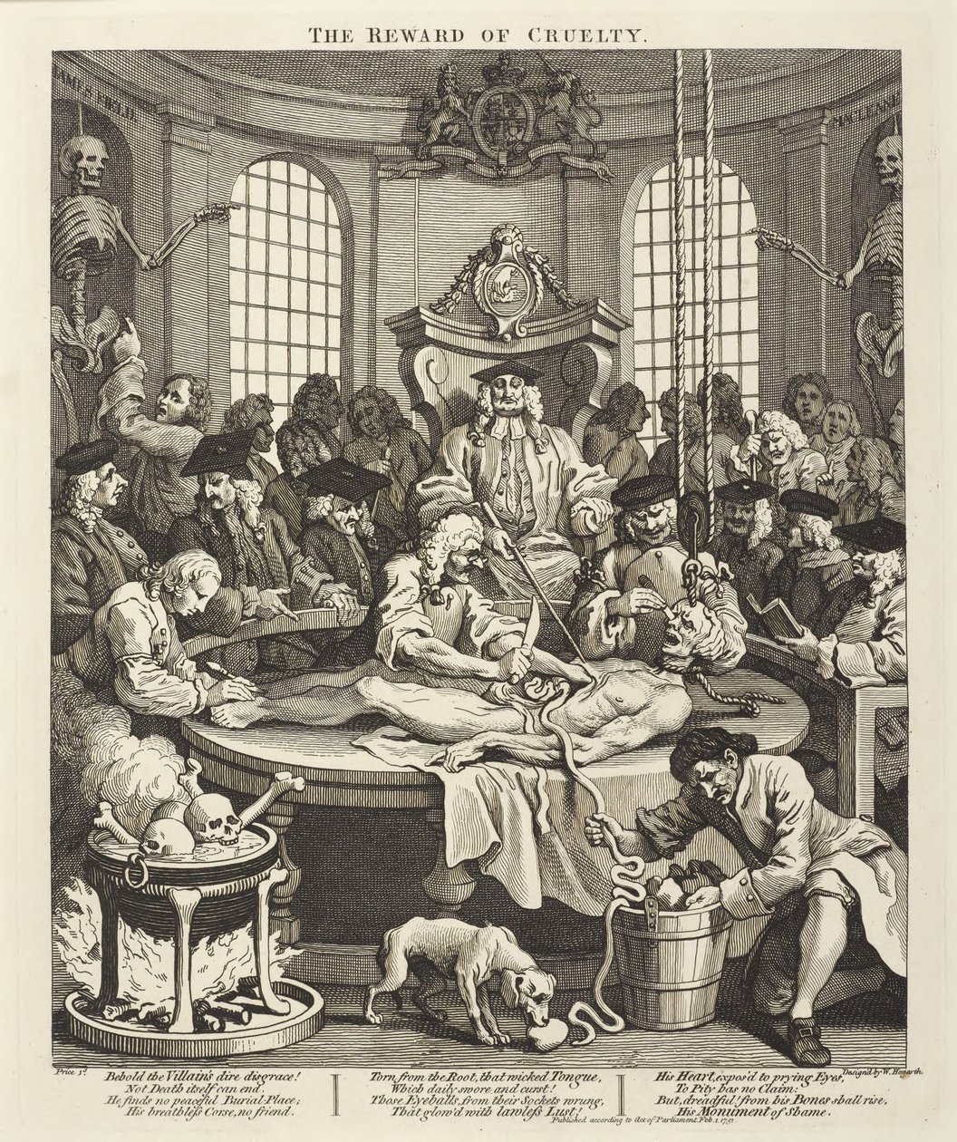 La ricompensa della crudeltà da William Hogarth