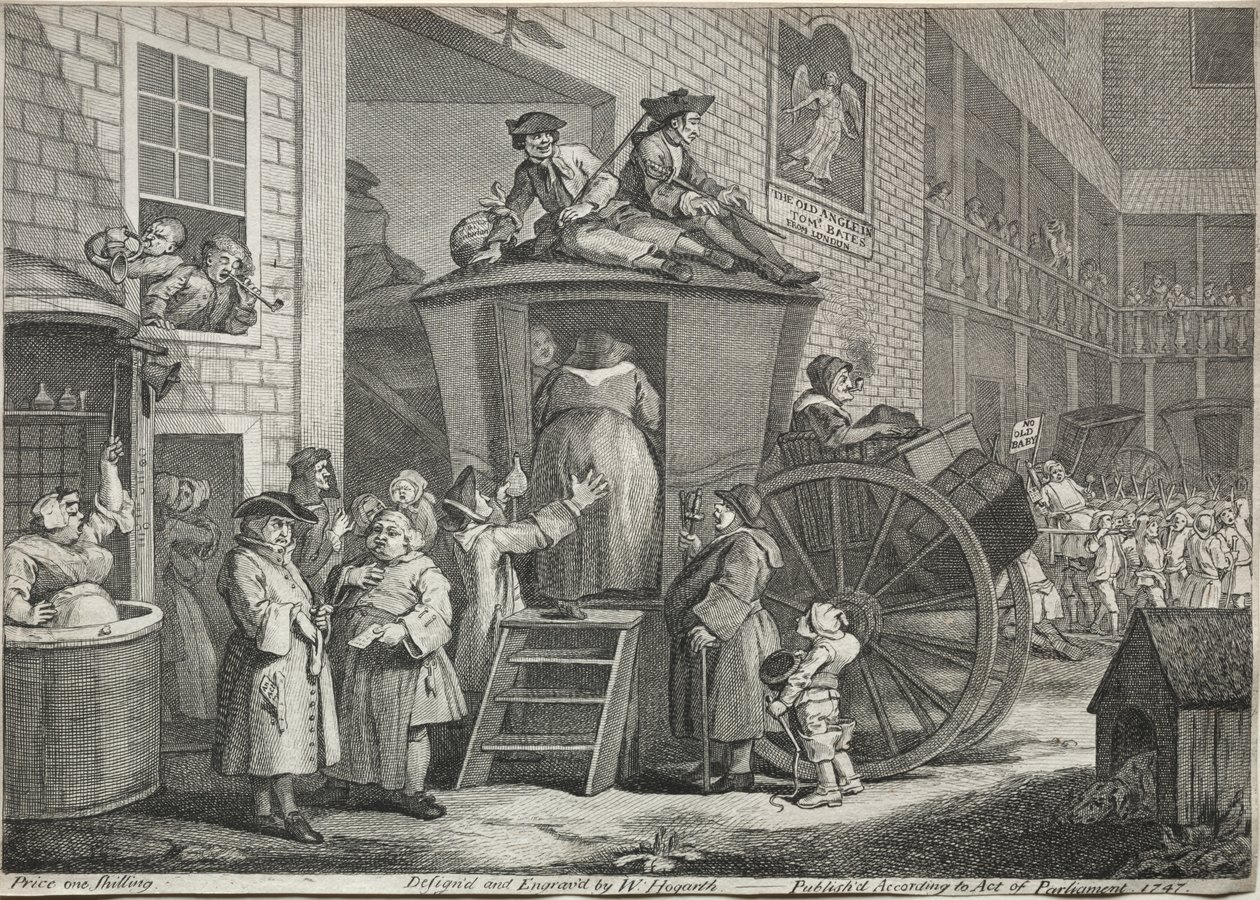 La diligenza da William Hogarth