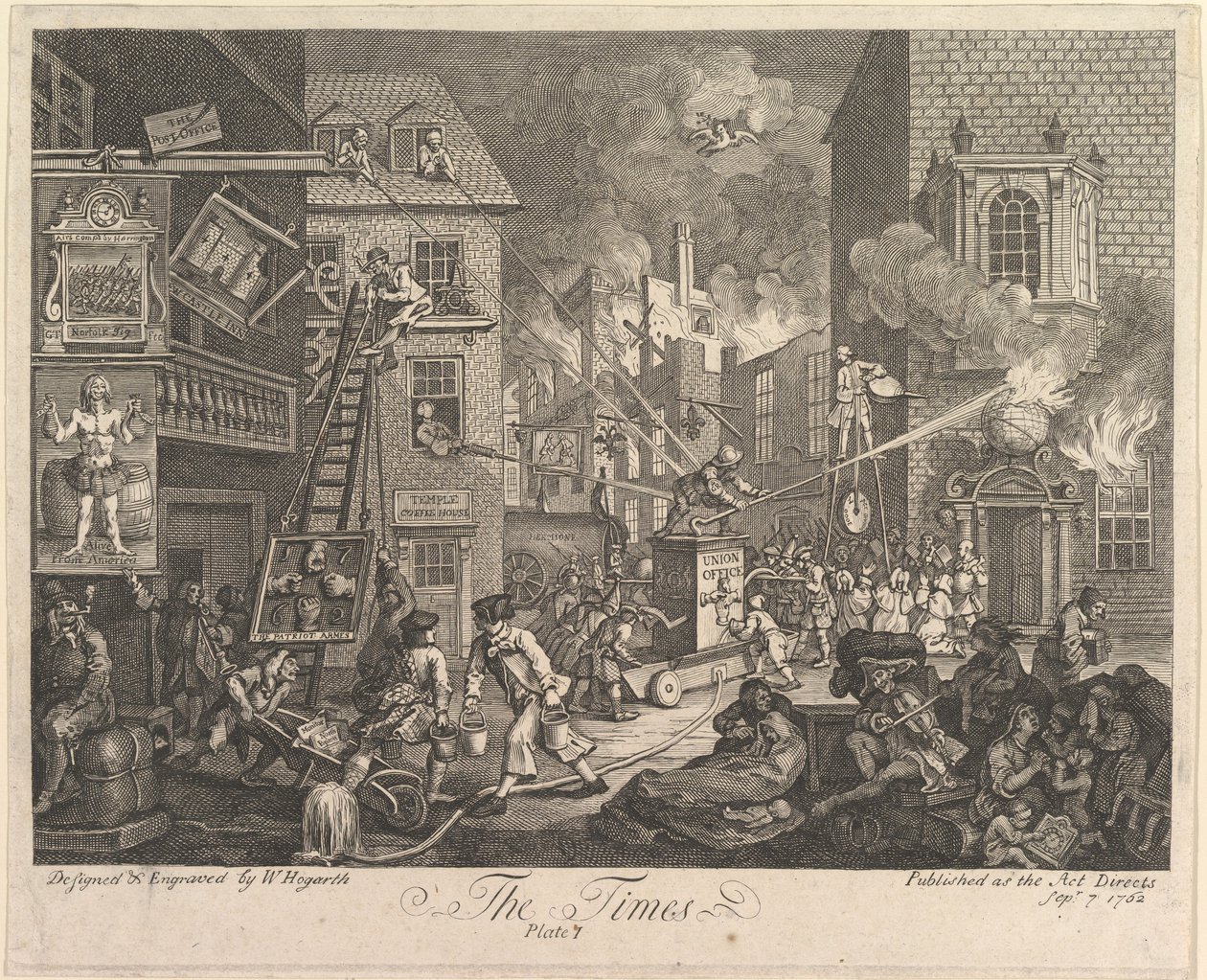 The Times, tavola 1 da William Hogarth