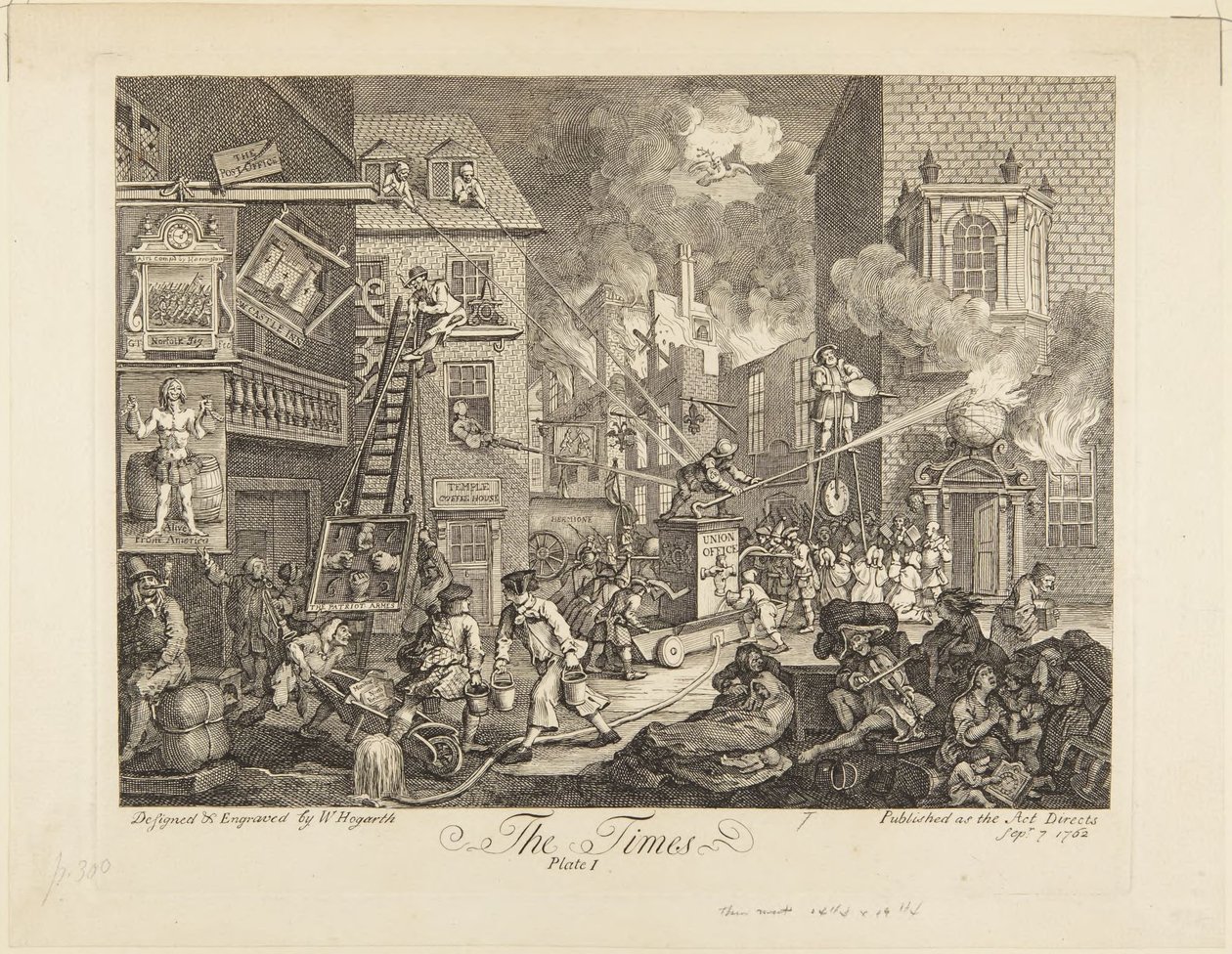 The Times: tavola I da William Hogarth