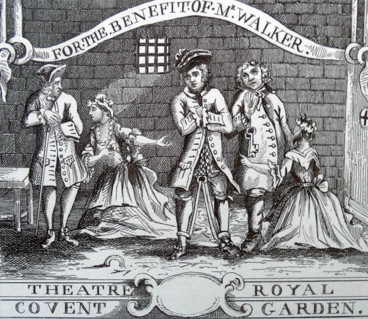 Biglietto per il teatro da William Hogarth
