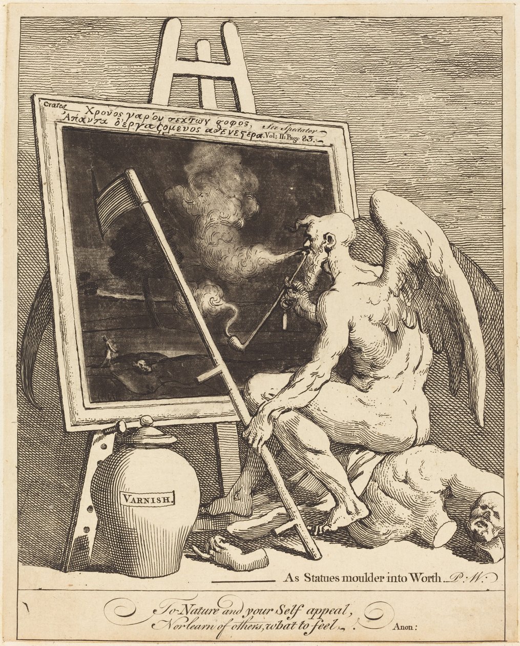 Il tempo che fuma un quadro da William Hogarth
