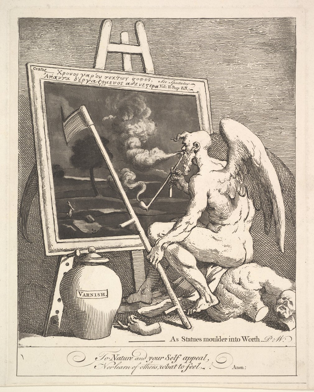 Il tempo che fuma un quadro da William Hogarth