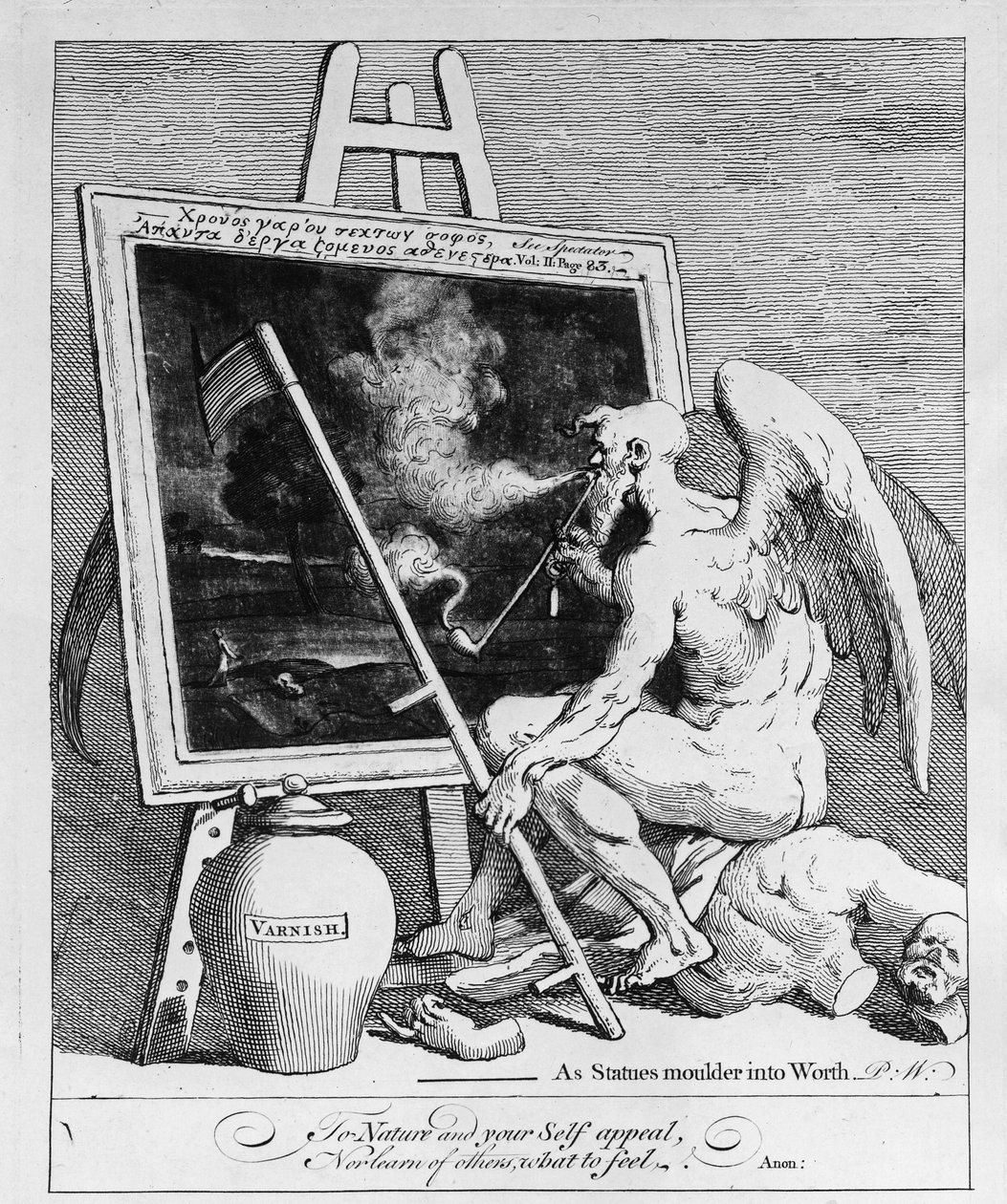 Il tempo fuma un quadro, 1761 da William Hogarth