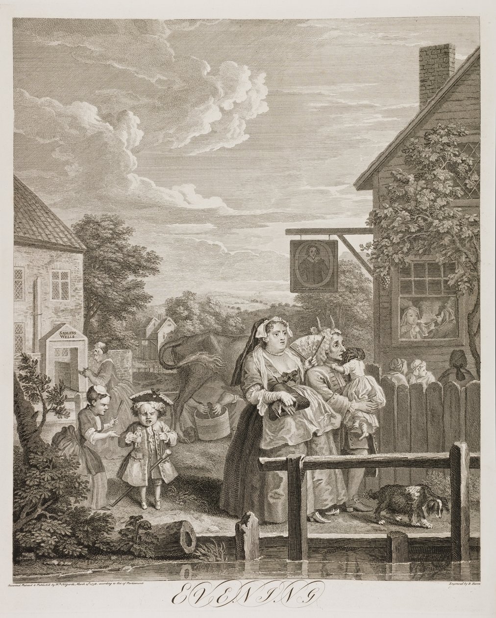 it: Quattro momenti della giornata: Sera da William Hogarth