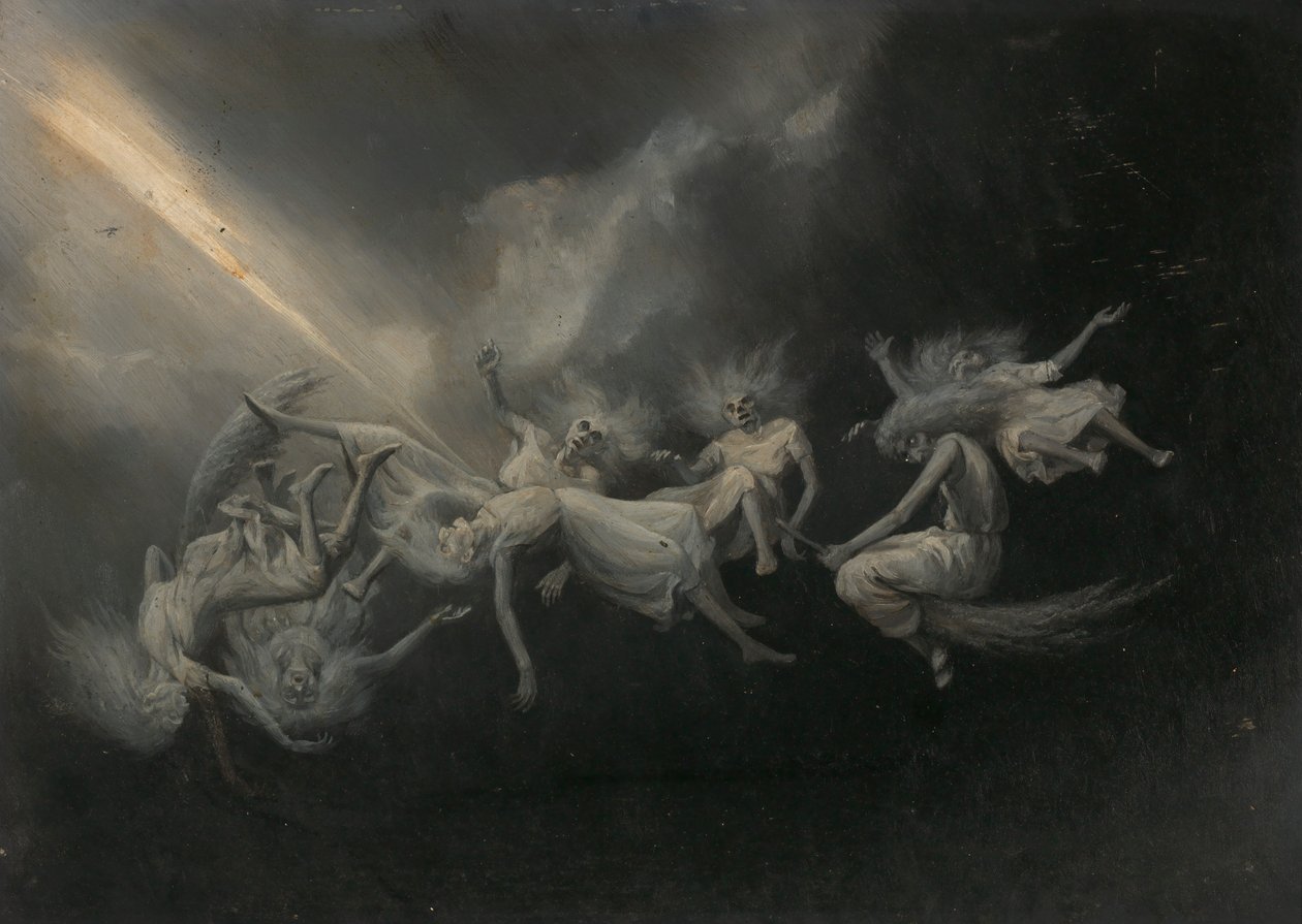 Fulmine colpisce un gruppo di streghe da William Holbrook Beard