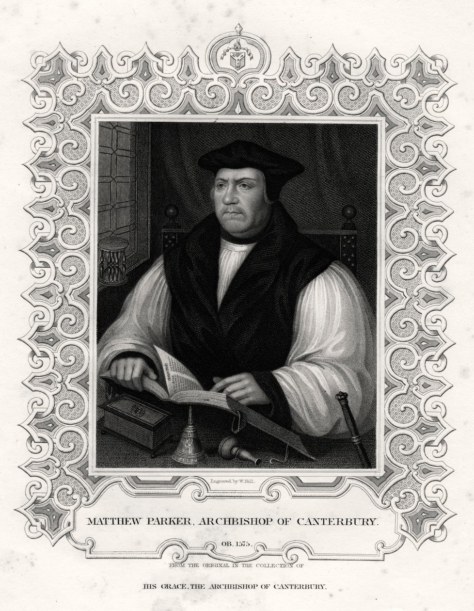 Matthew Parker, Arcivescovo di Canterbury, XIX secolo da William Holl