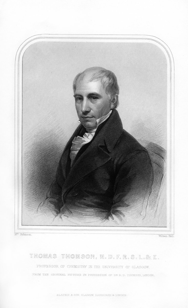 Thomas Thomson, chimico scozzese, 1870 da William Holl
