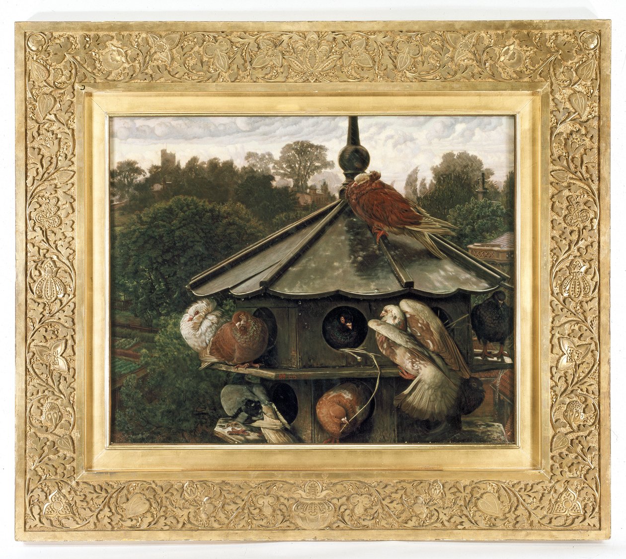 La festa di San Swithin o Il colombaio da William Holman Hunt