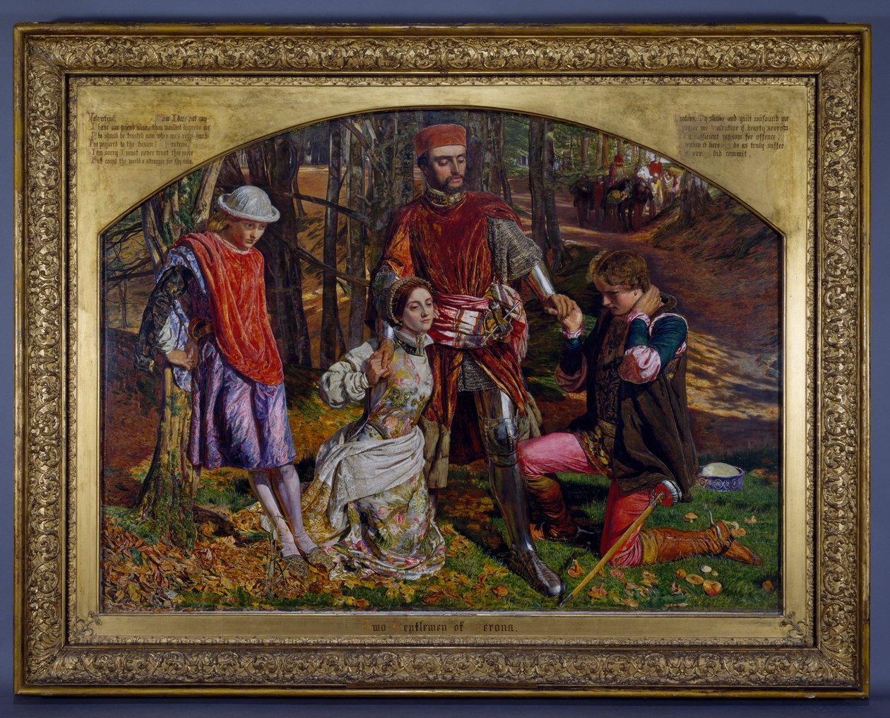 Valentino salva Silvia da Proteo da William Holman Hunt