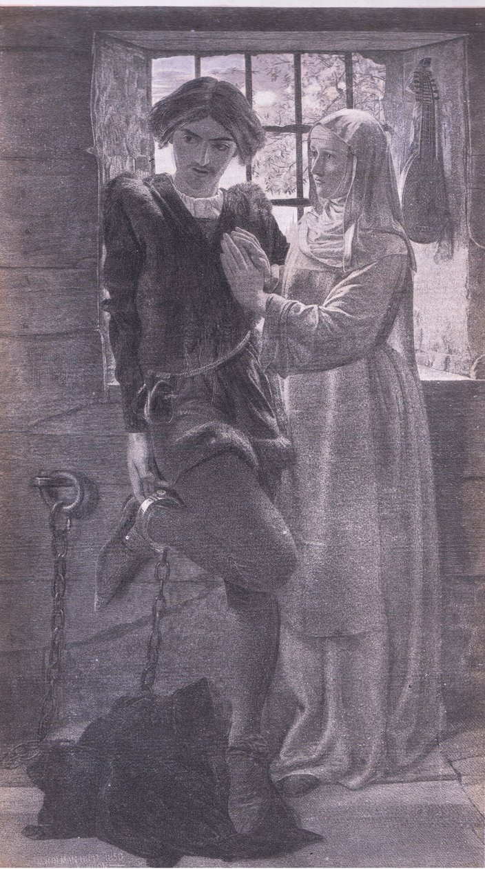Claudio e Isabella, Bibbys Annual, 1916-1917 da William Holman after Hunt