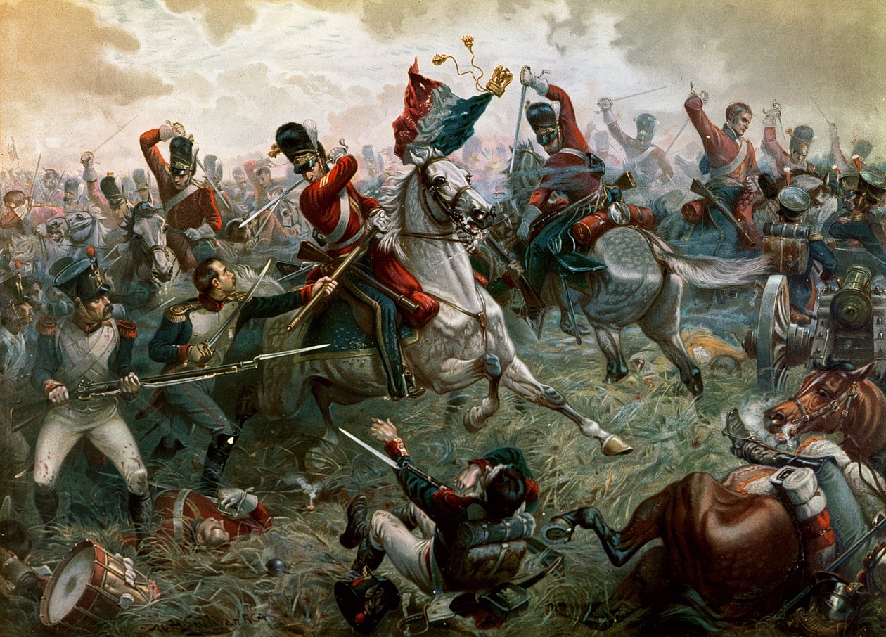 Battaglia di Waterloo, 18 giugno 1815, 1898 da William Holmes Sullivan