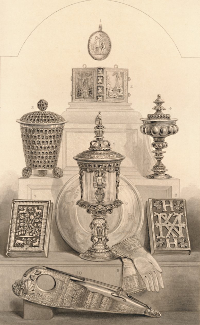 Reliquie associate alla Regina Elisabetta, 1886 da William Home Lizars