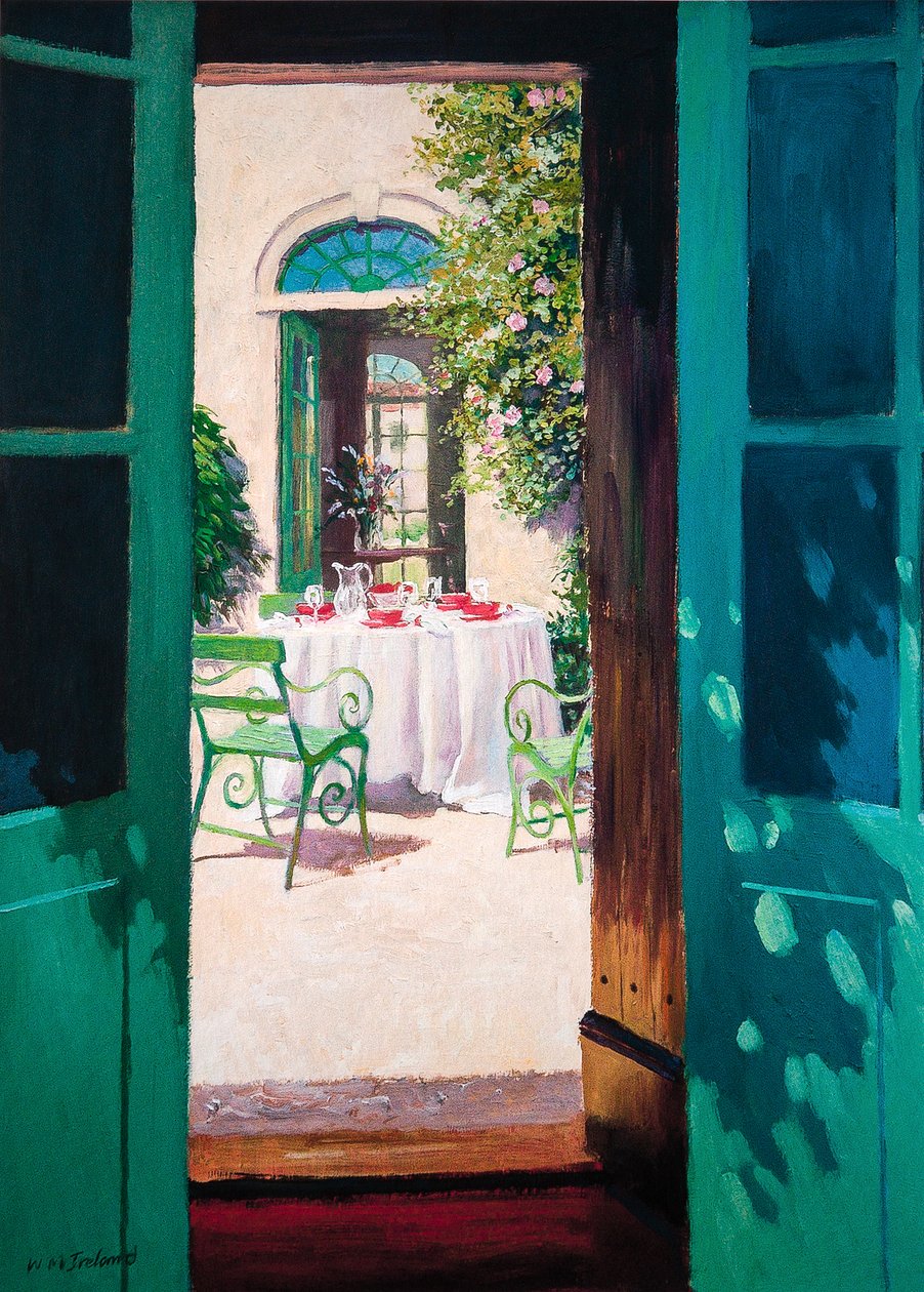 Tè pomeridiano nel cortile da William Ireland