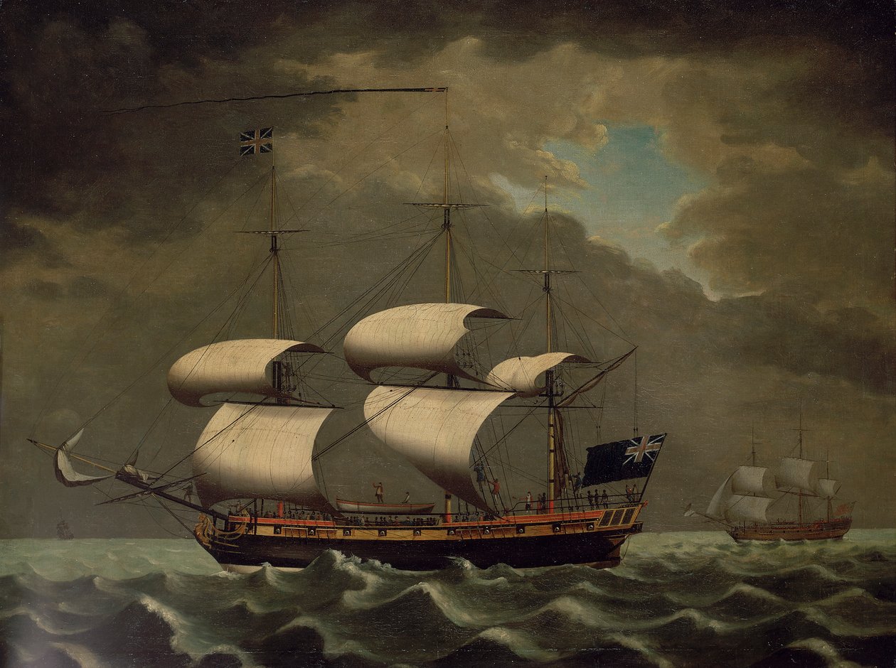 Nave negriera, c.1780 da William Jackson