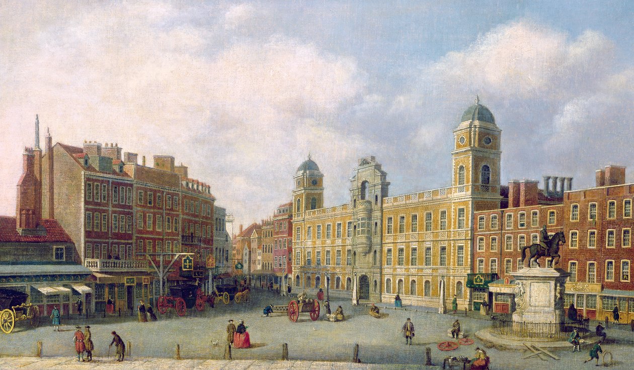 Veduta di Northumberland House, c.1770 da William James