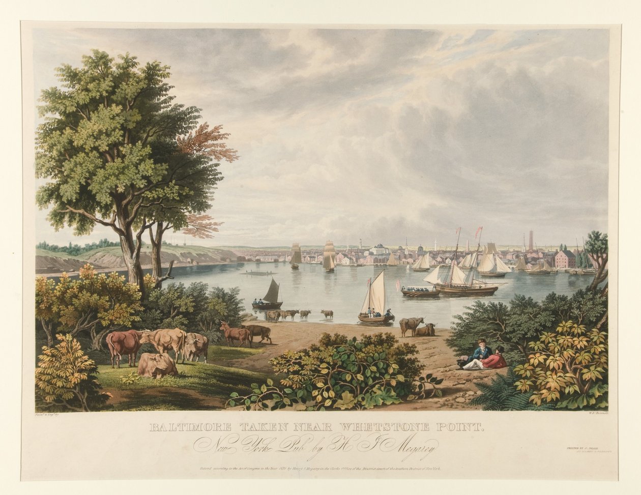 Baltimora, fotografata nei pressi di Whetstone Point da William James Bennett