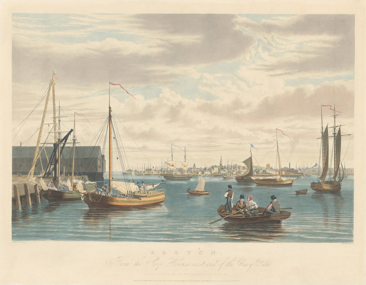 Boston: dalla Ship House West End del Navy Yard da William James Bennett