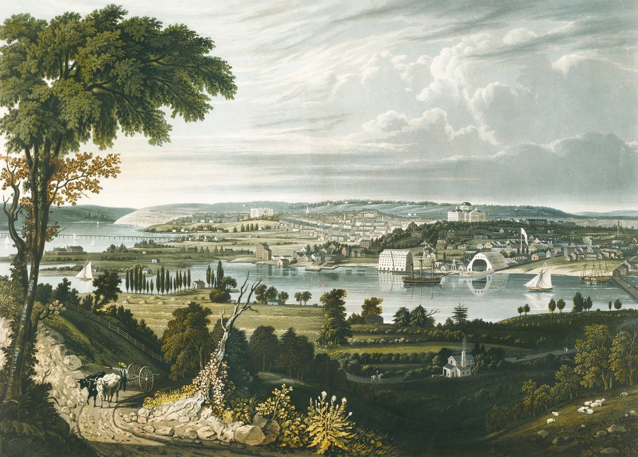 La città di Washington da oltre il Navy Yard da William James Bennett