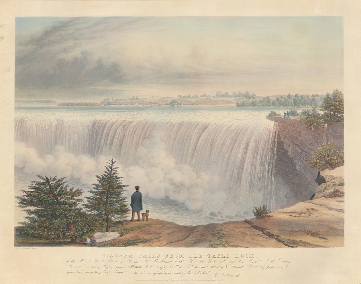 Cascate del Niagara dalla Roccia del Tavolo da William James Bennett