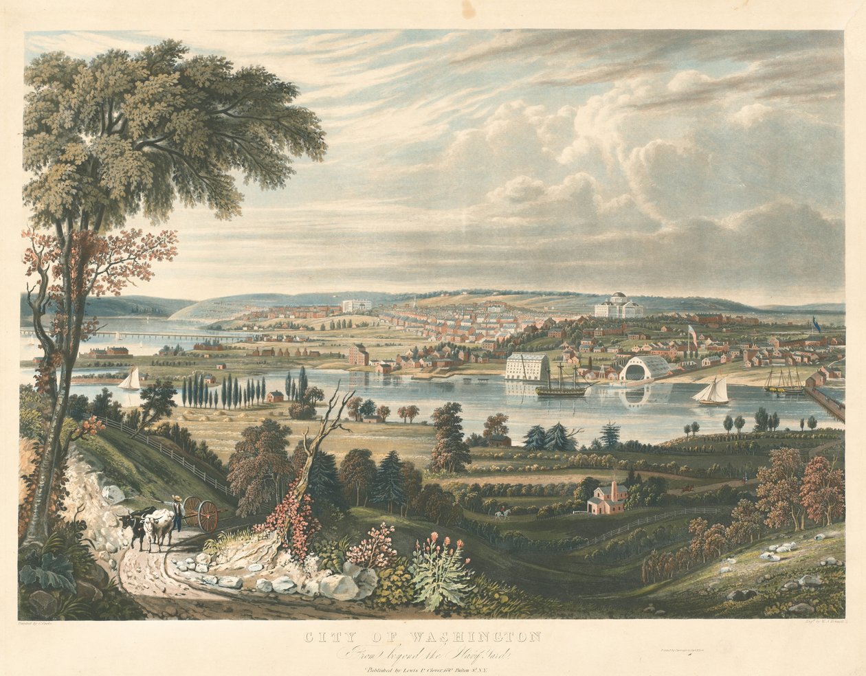 Città di Washington: da oltre i cantieri navali da William James Bennett after George Cooke