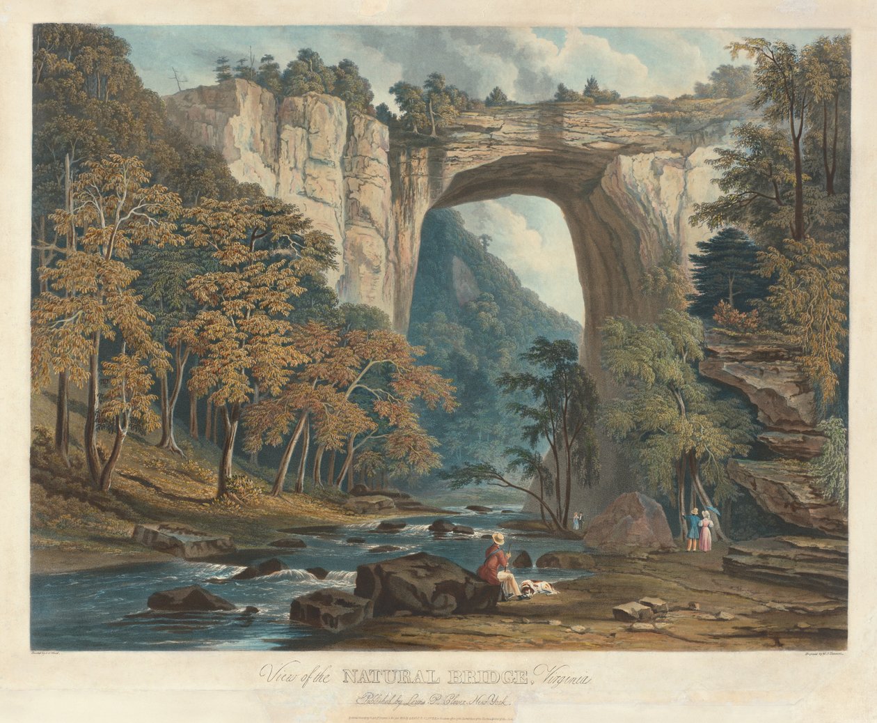 Vista del Ponte Naturale da William James Bennett after Jacob C. Ward