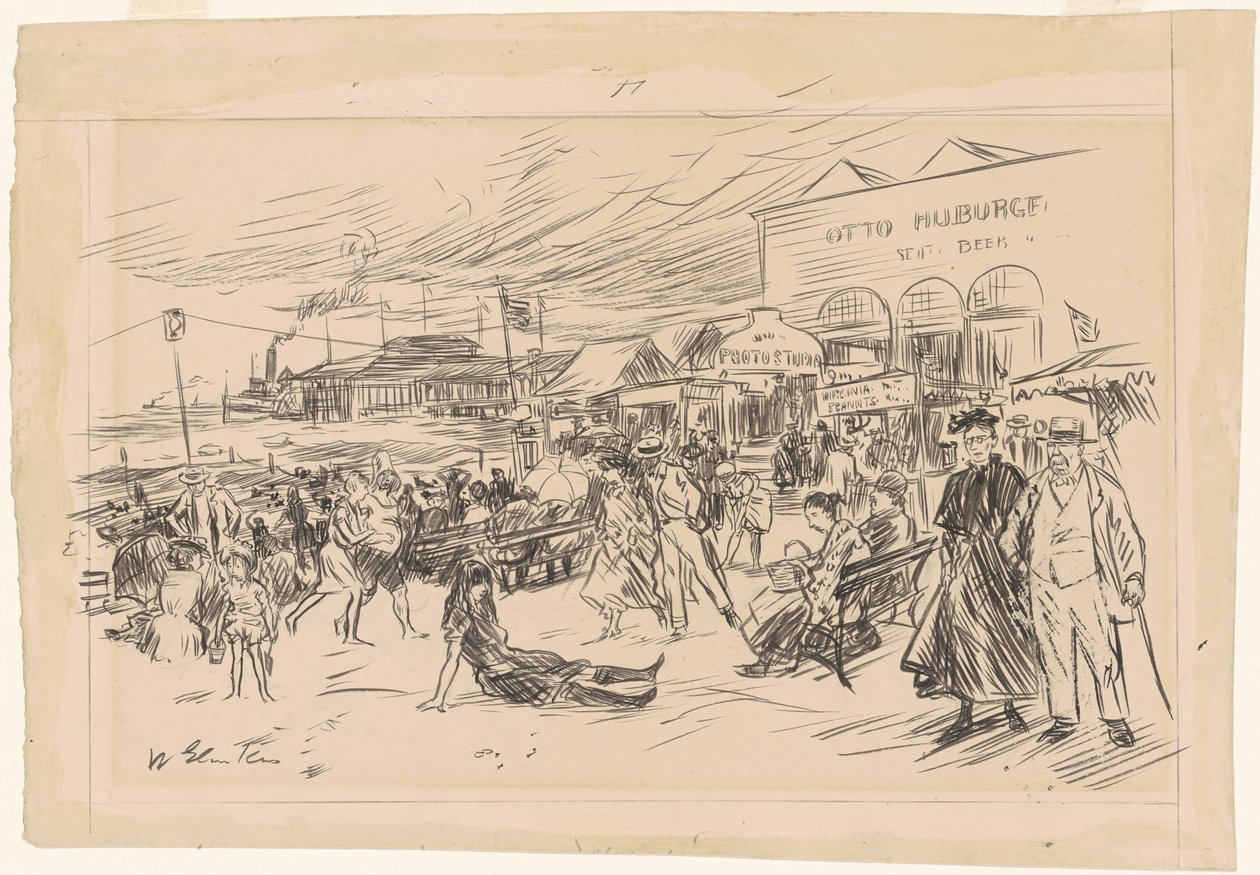 Passeggiata di Coney Island da William James Glackens
