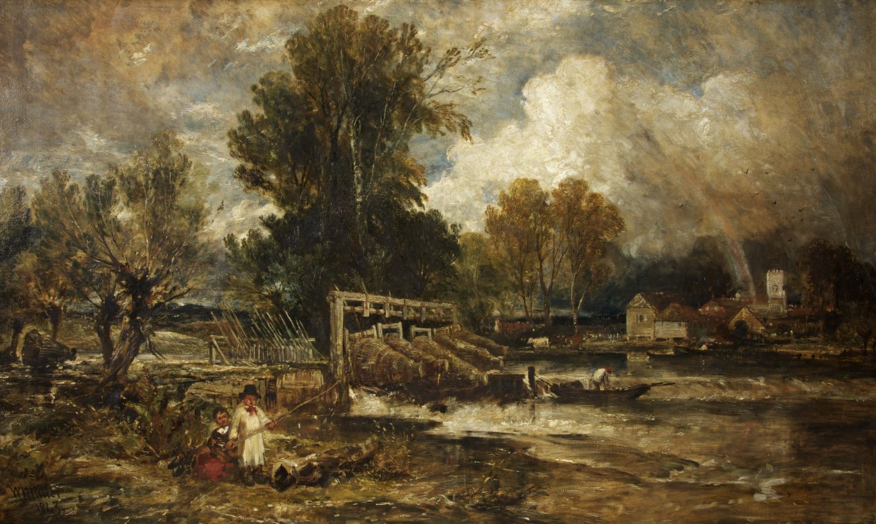 Trappole per anguille a Goring da William James Muller