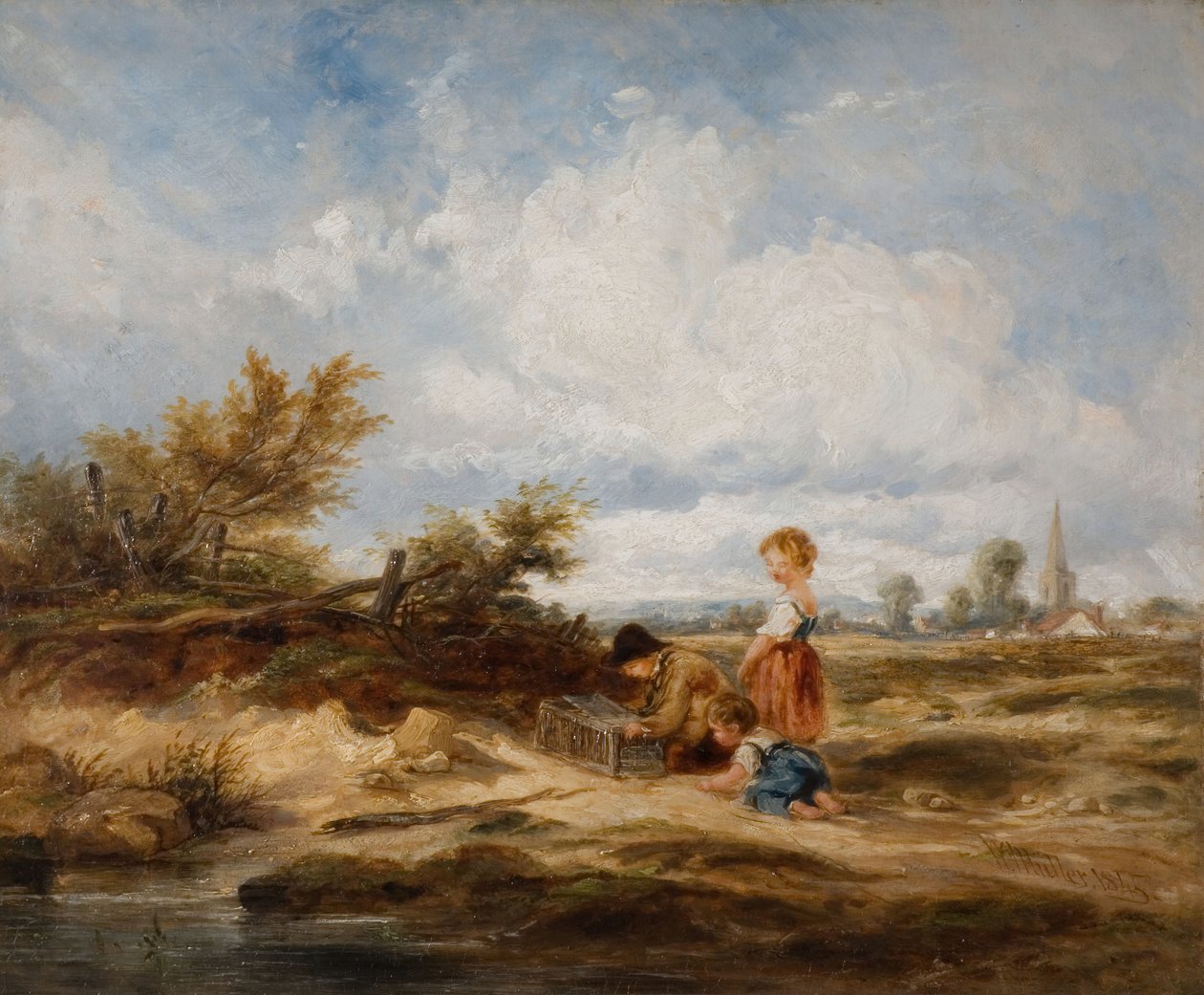 Hampstead Heath - La trappola per uccelli da William James Muller