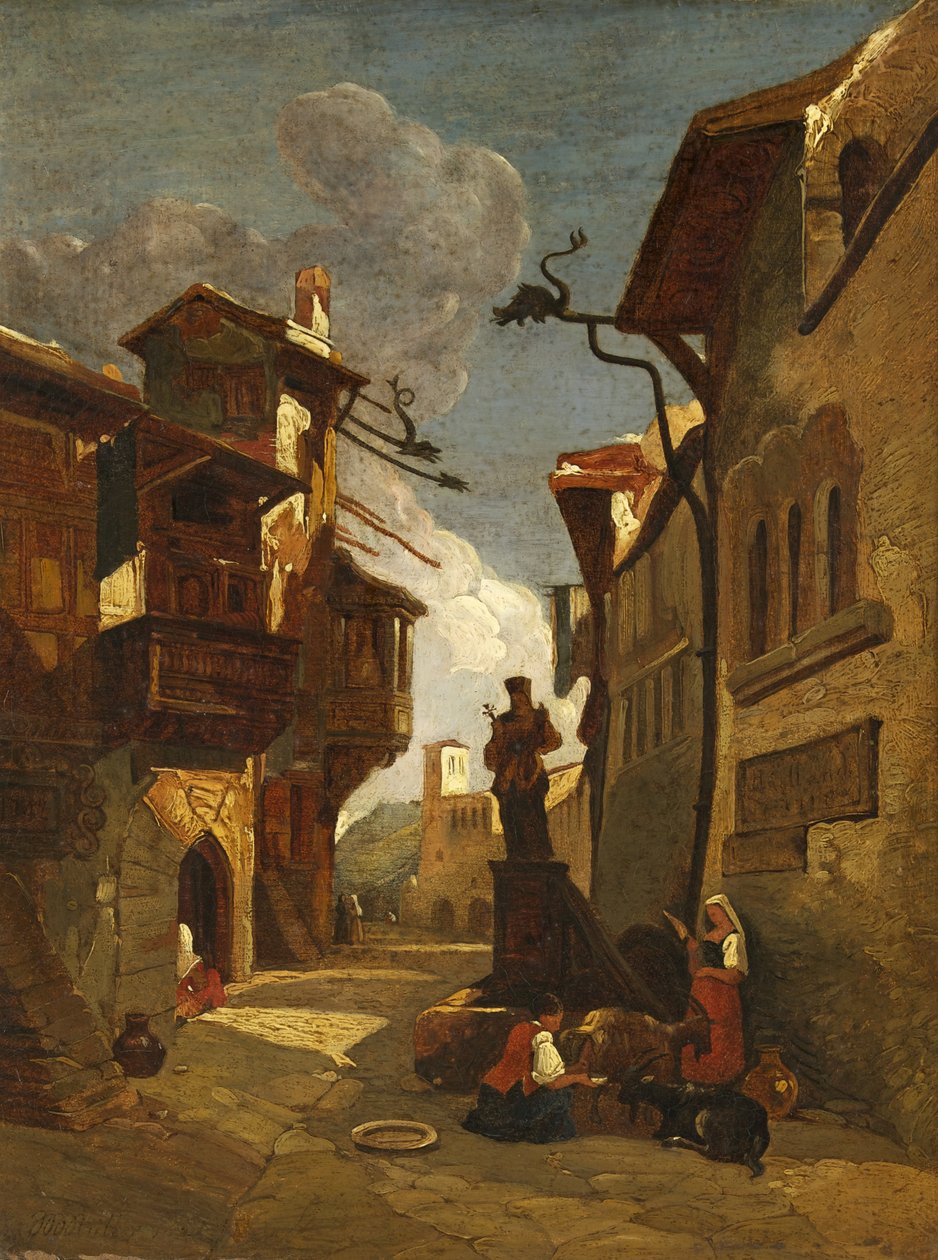 Scena di strada italiana da William James Muller