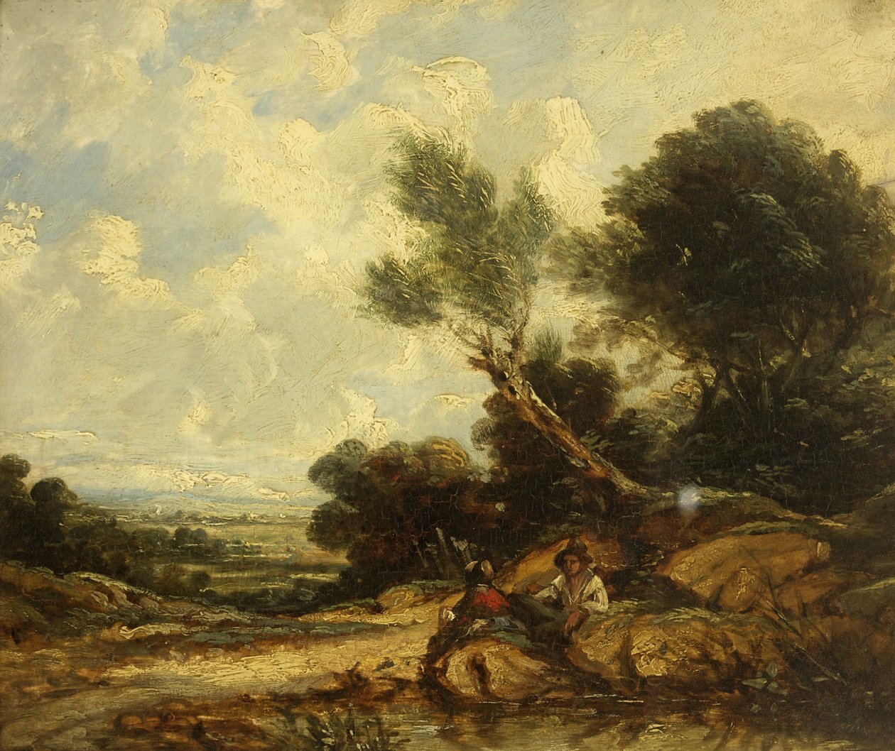 Paesaggio con figure da William James Muller