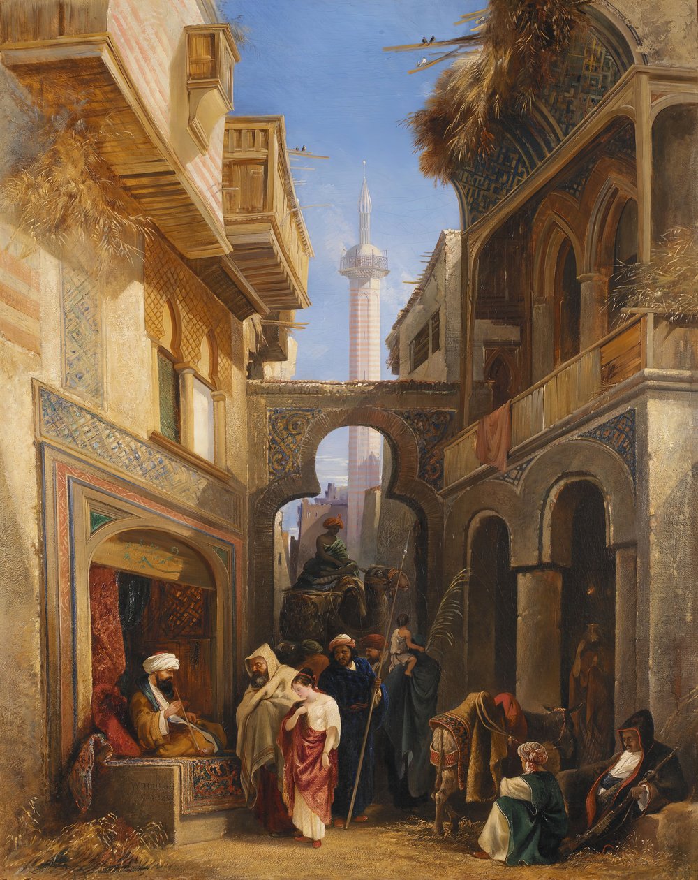 Scena di strada al Cairo da William James Muller
