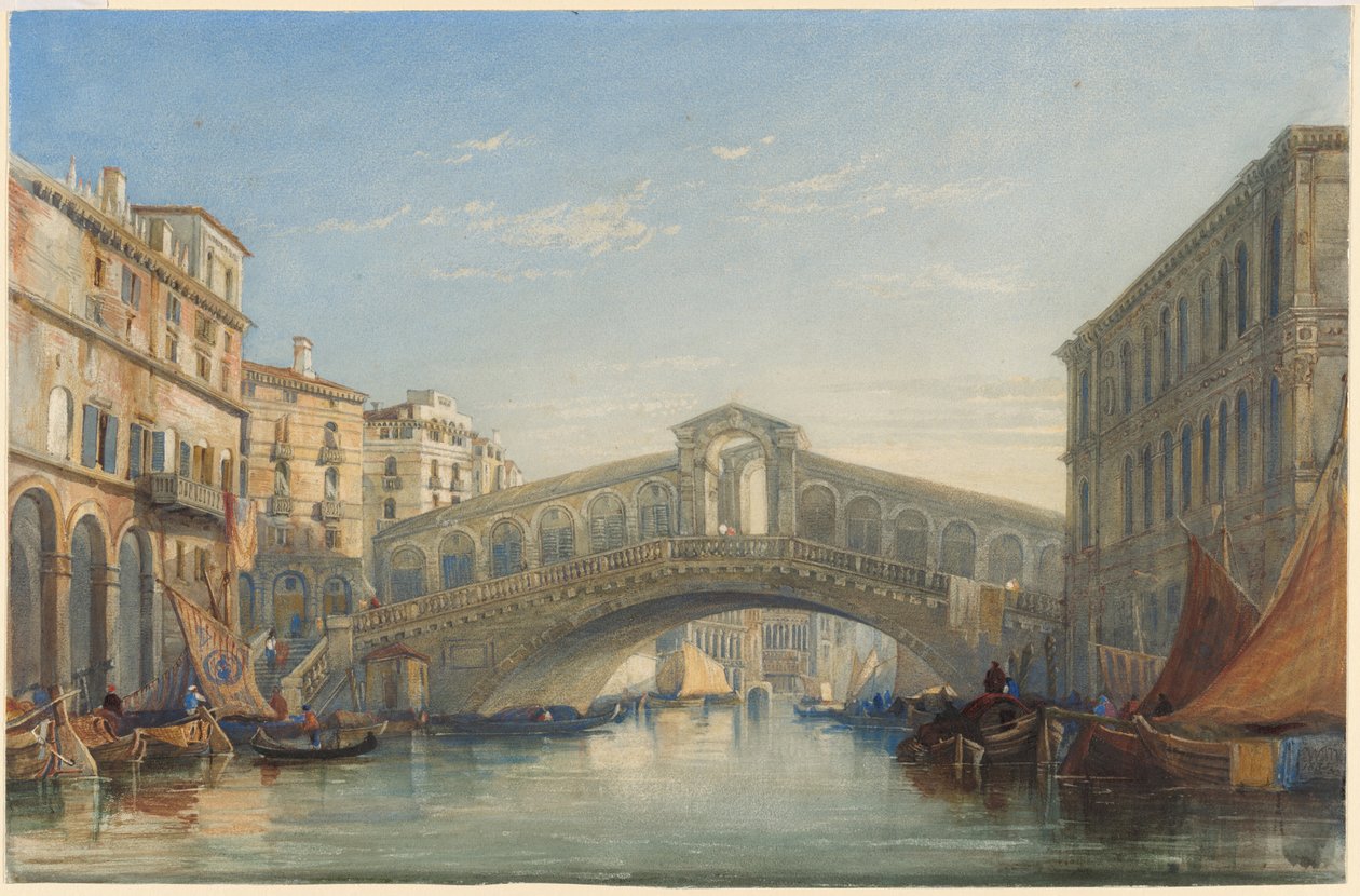 Il Ponte di Rialto, Venezia da William James Muller