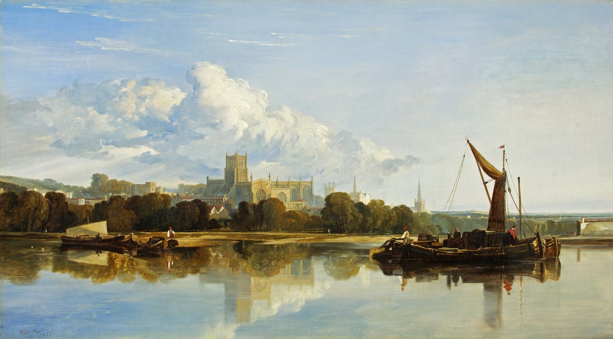 Veduta della cattedrale di Bristol da William James Muller