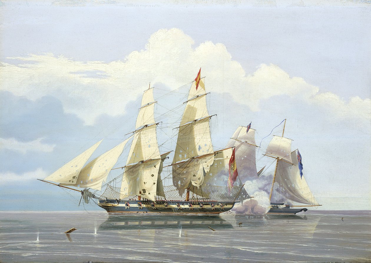 La cattura della nave negriera spagnola 