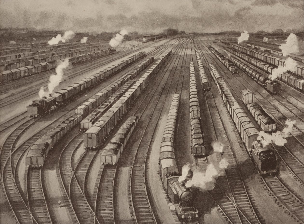 Ferrovie (litografia a colori) da William John Patton McDowell