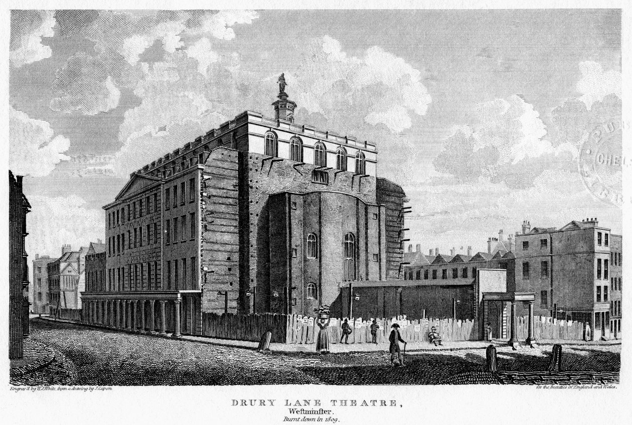 Teatro Drury Lane, Westminster, Londra, XIX secolo da William Johnstone White