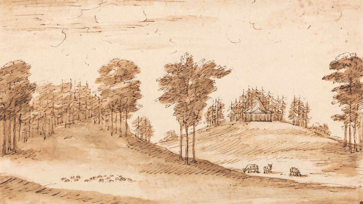 Progetto per un padiglione in un parco dei cervi da William Kent