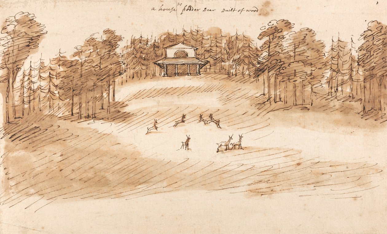 Progetto per un padiglione in un parco dei cervi da William Kent