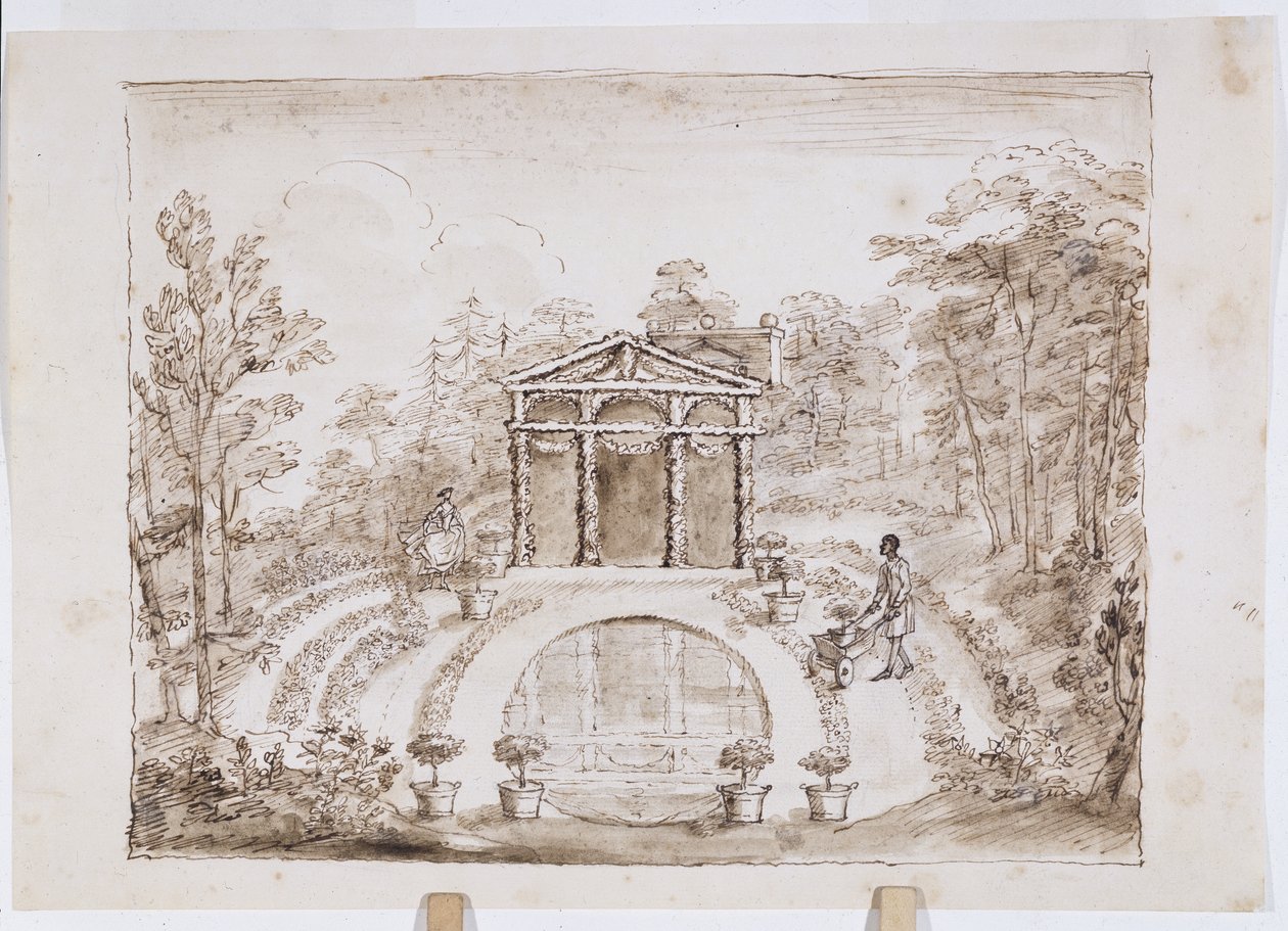 Tempio floreale e piscina rotonda da William Kent