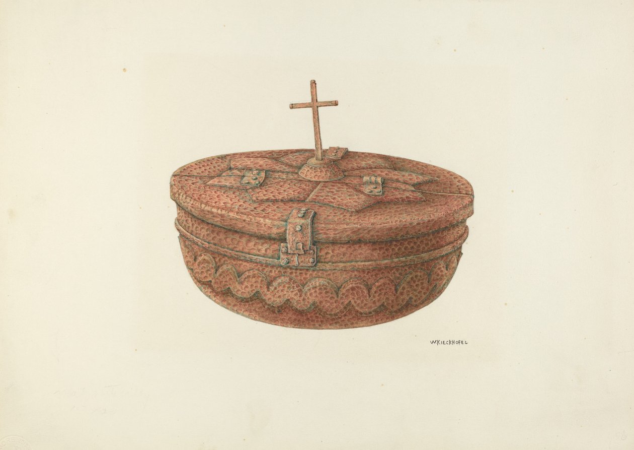 Fonte battesimale, c. 1941 da William Kieckhofel