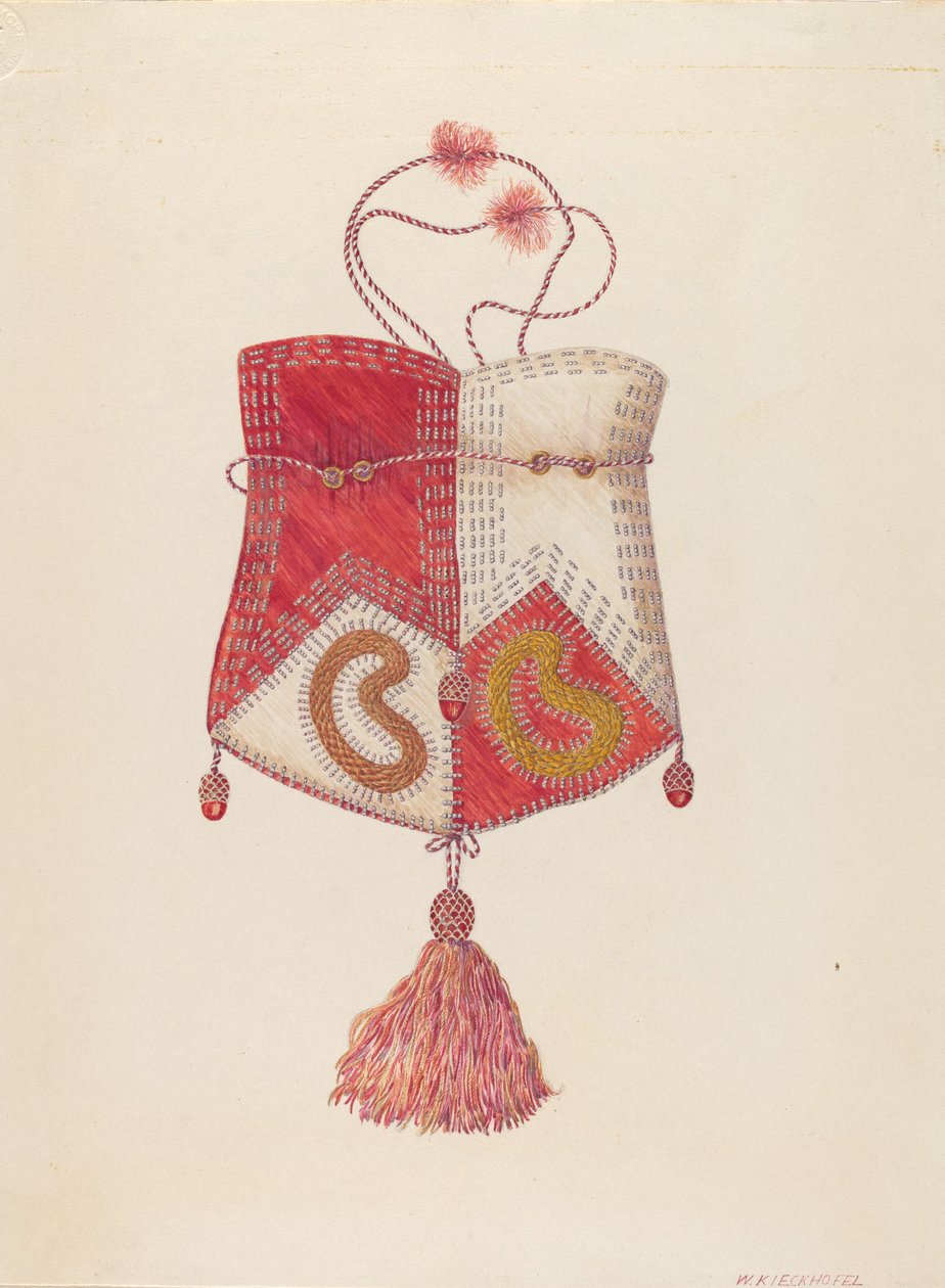Borsa con Perline, 1935-1942 da William Kieckhofel