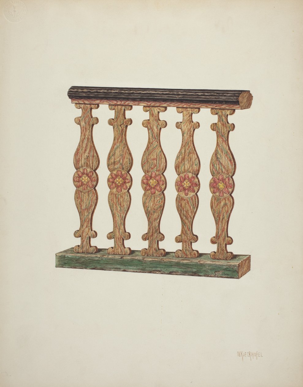 Balaustra del Coro, 1939 da William Kieckhofel