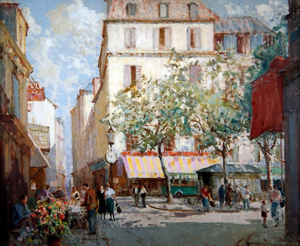Una piazza a Parigi da William Lee Hankey